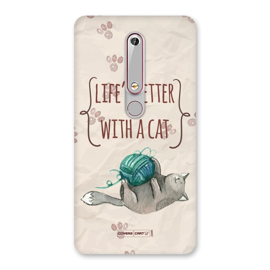 Cute Cat Back Case for Nokia 6.1