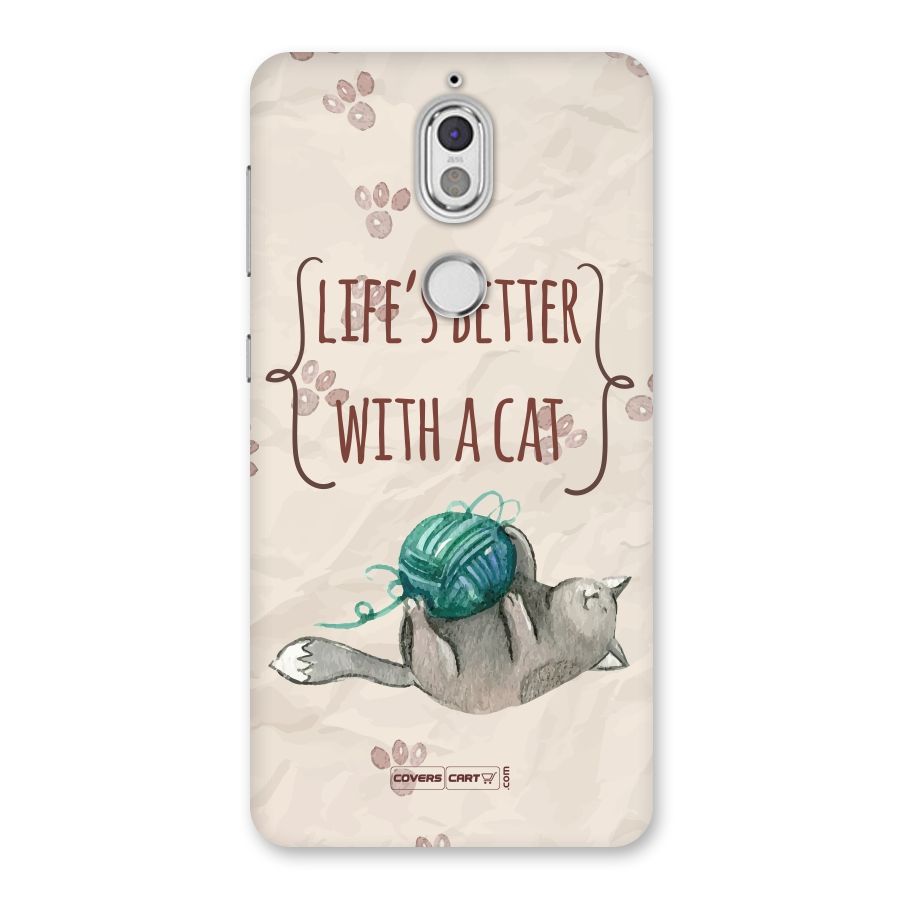 Cute Cat Back Case for Nokia 7