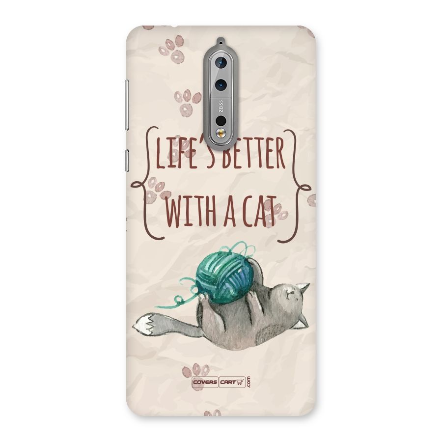 Cute Cat Back Case for Nokia 8
