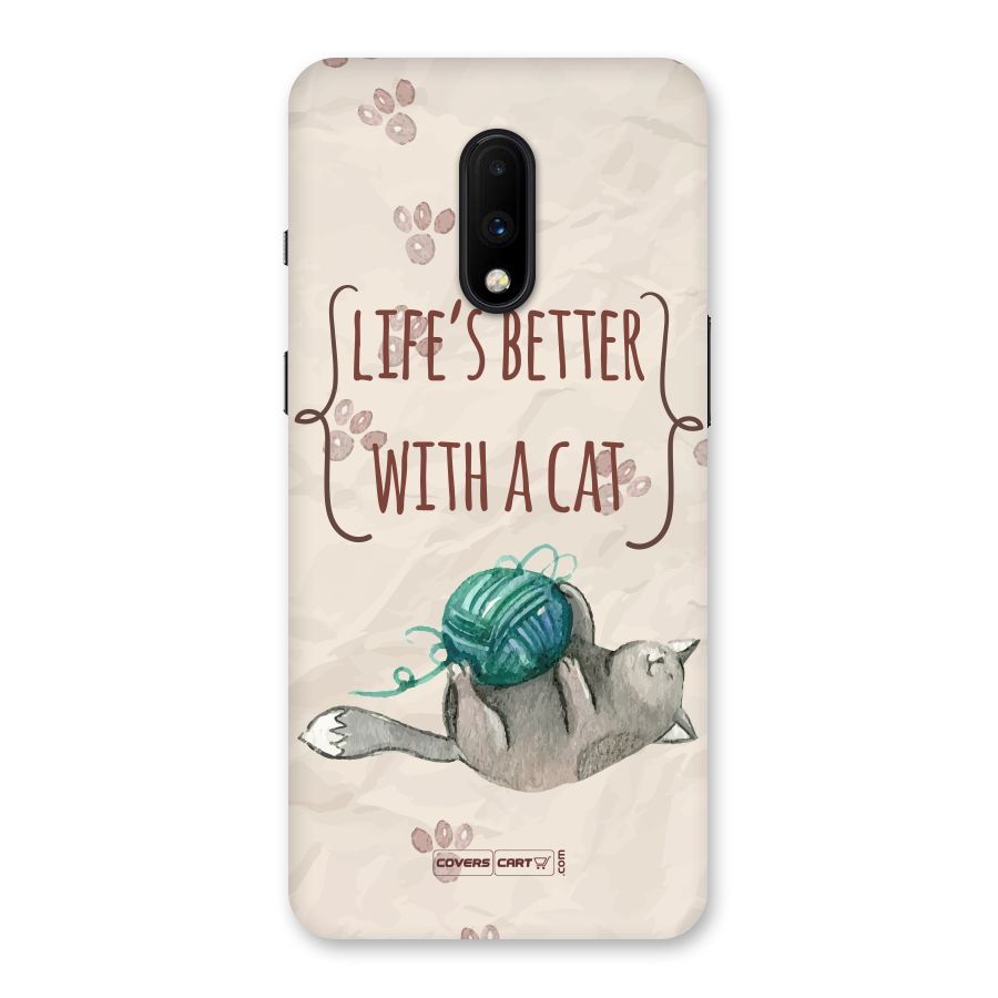Cute Cat Back Case for OnePlus 7