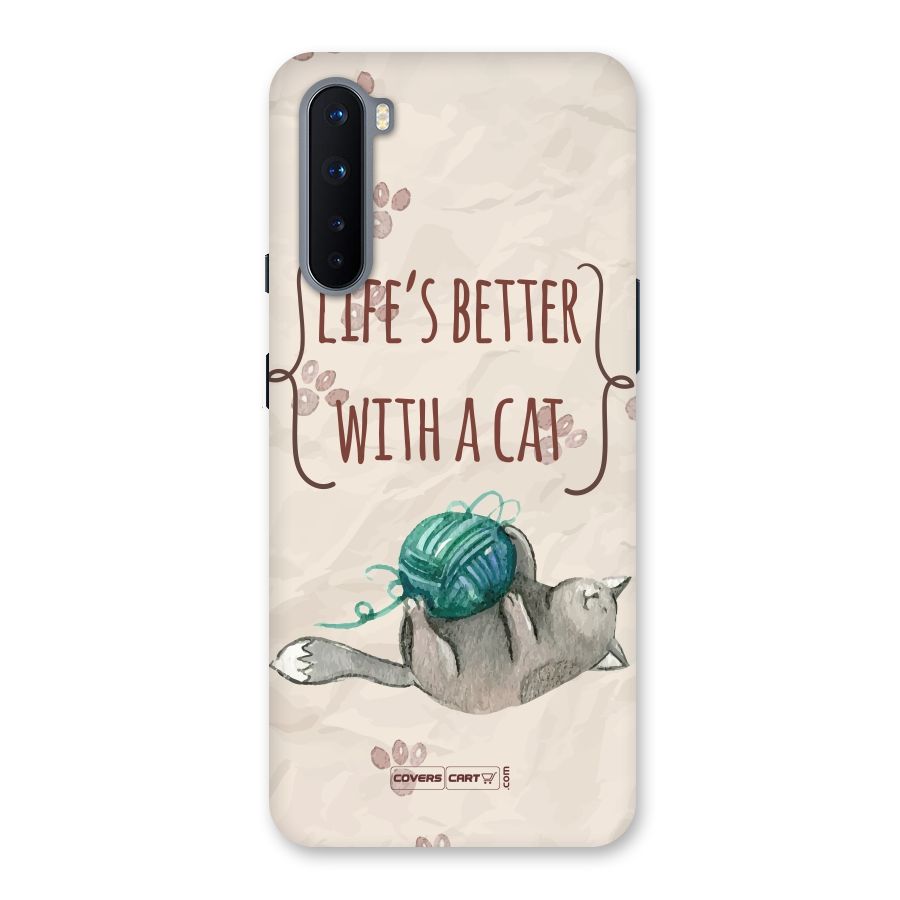 Cute Cat Back Case for OnePlus Nord