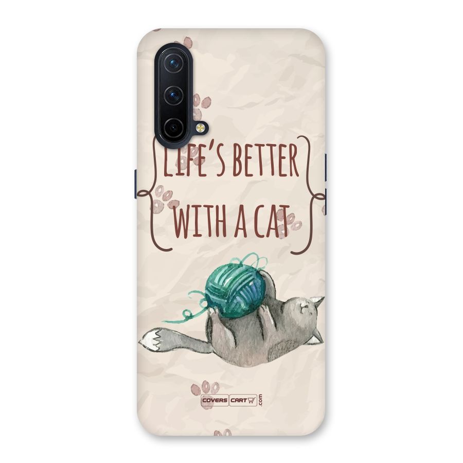 Cute Cat Back Case for OnePlus Nord CE 5G