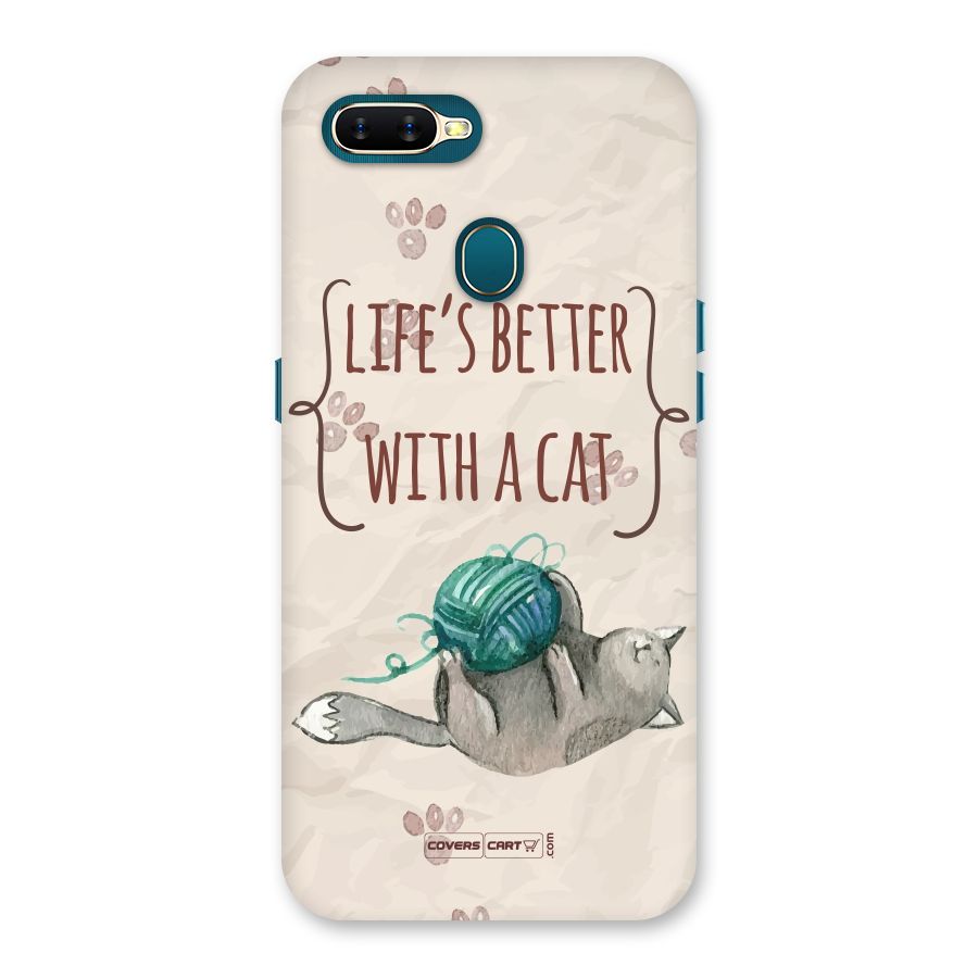 Cute Cat Back Case for Oppo A11k