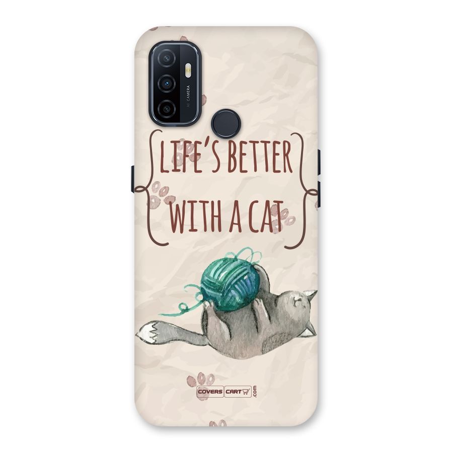Cute Cat Back Case for Oppo A32