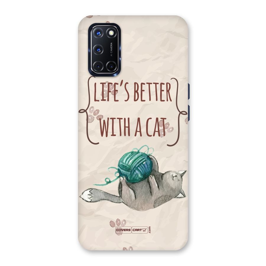 Cute Cat Back Case for Oppo A52