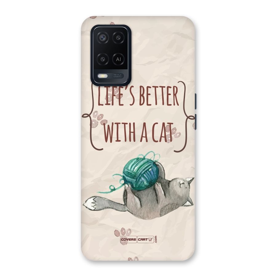 Cute Cat Back Case for Oppo A54