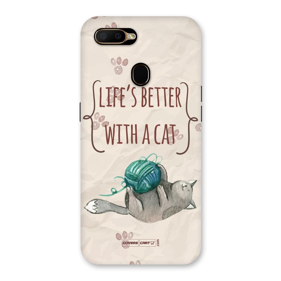 Cute Cat Back Case for Oppo A5s