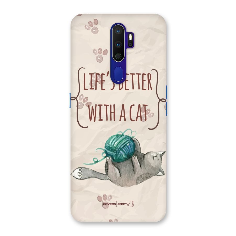 Cute Cat Back Case for Oppo A9 (2020)