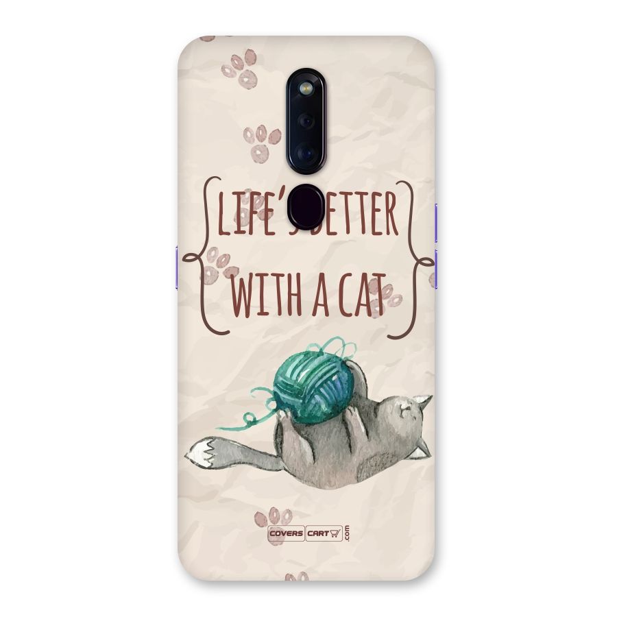 Cute Cat Back Case for Oppo F11 Pro
