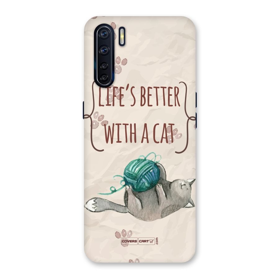 Cute Cat Back Case for Oppo F15