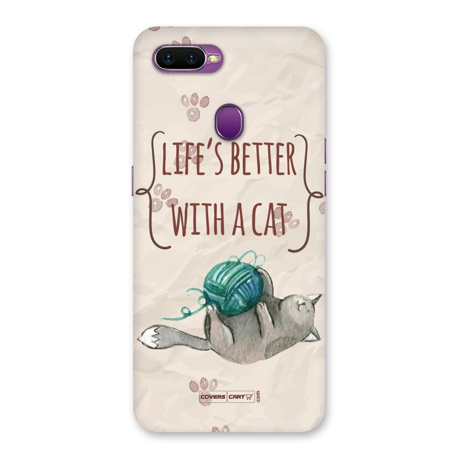 Cute Cat Back Case for Oppo F9