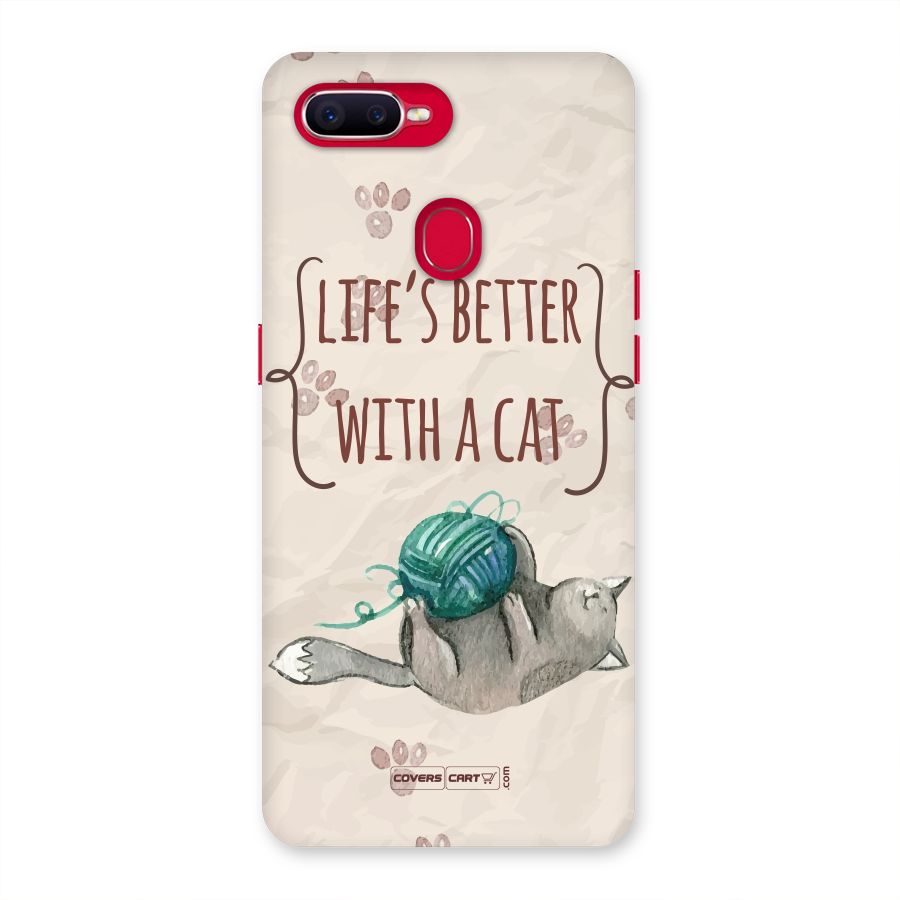 Cute Cat Back Case for Oppo F9 Pro