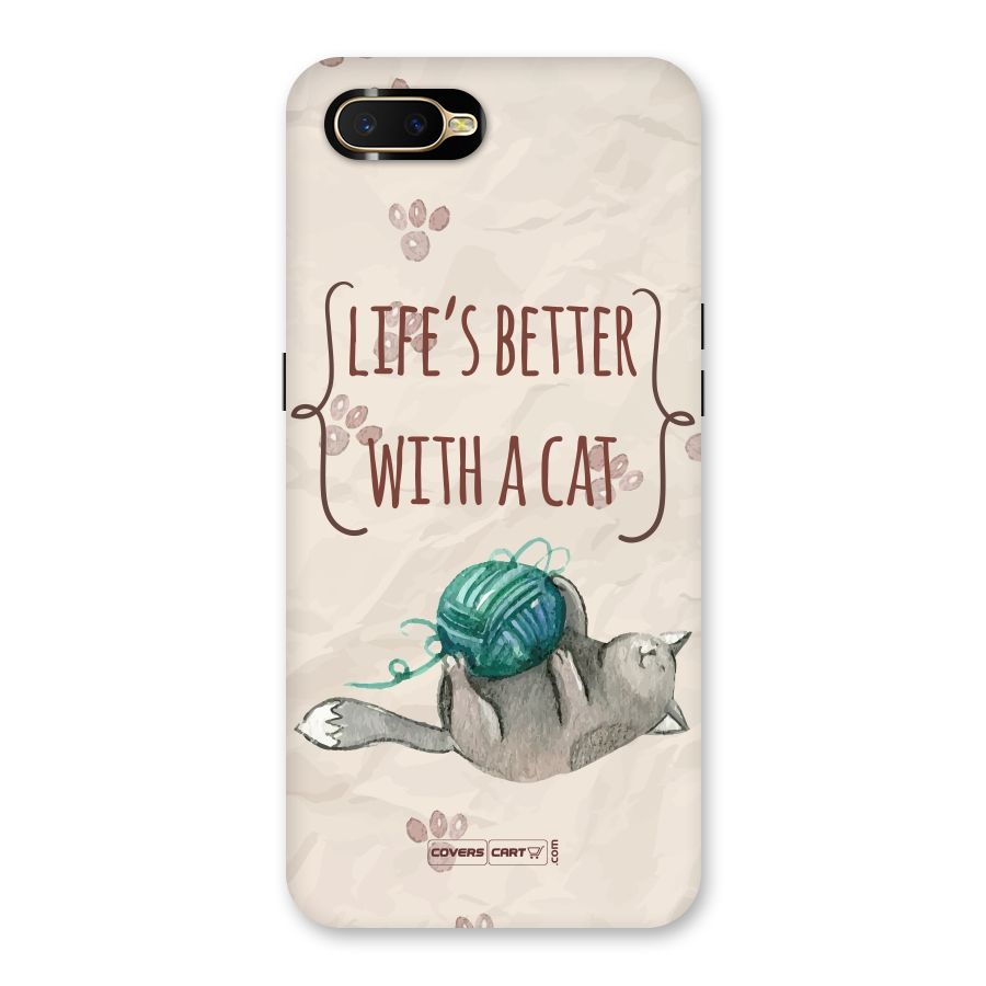 Cute Cat Back Case for Oppo K1