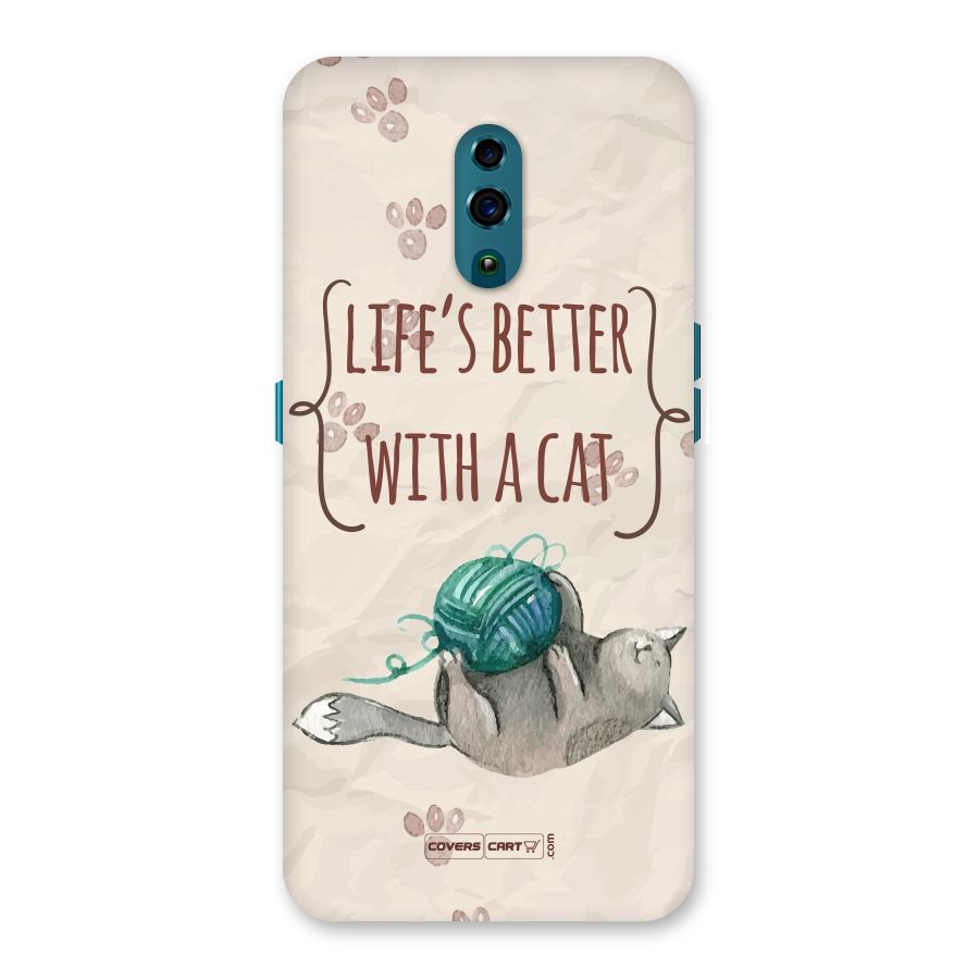 Cute Cat Back Case for Oppo Reno