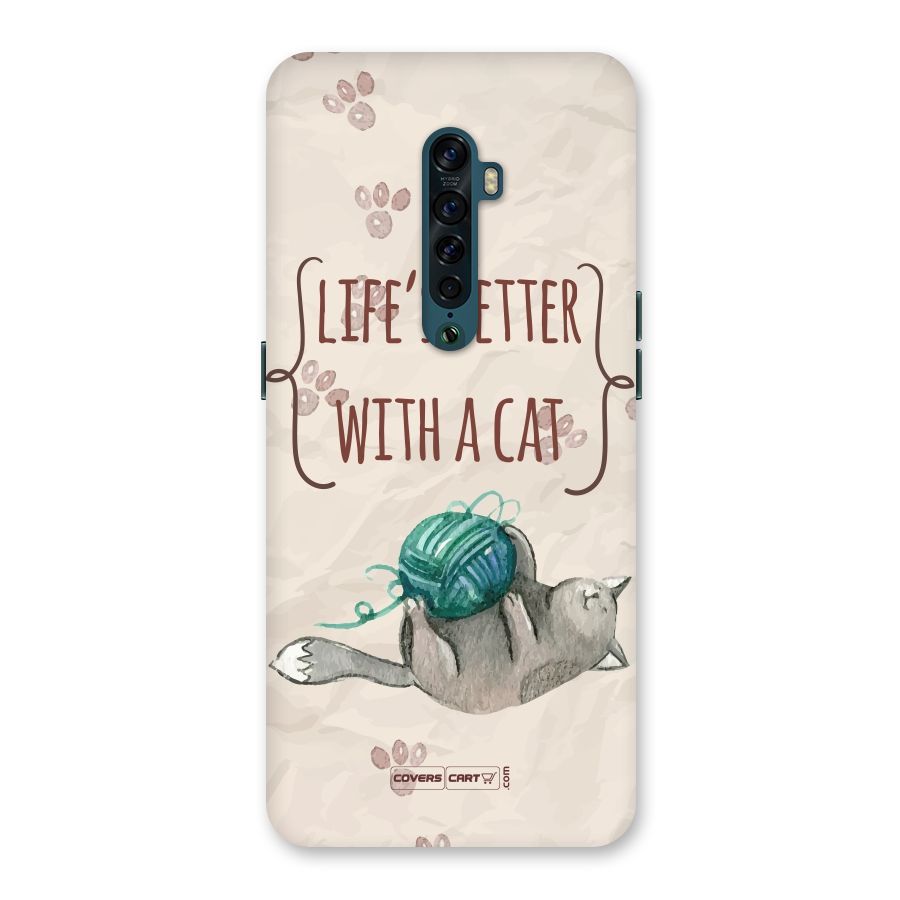 Cute Cat Back Case for Oppo Reno2