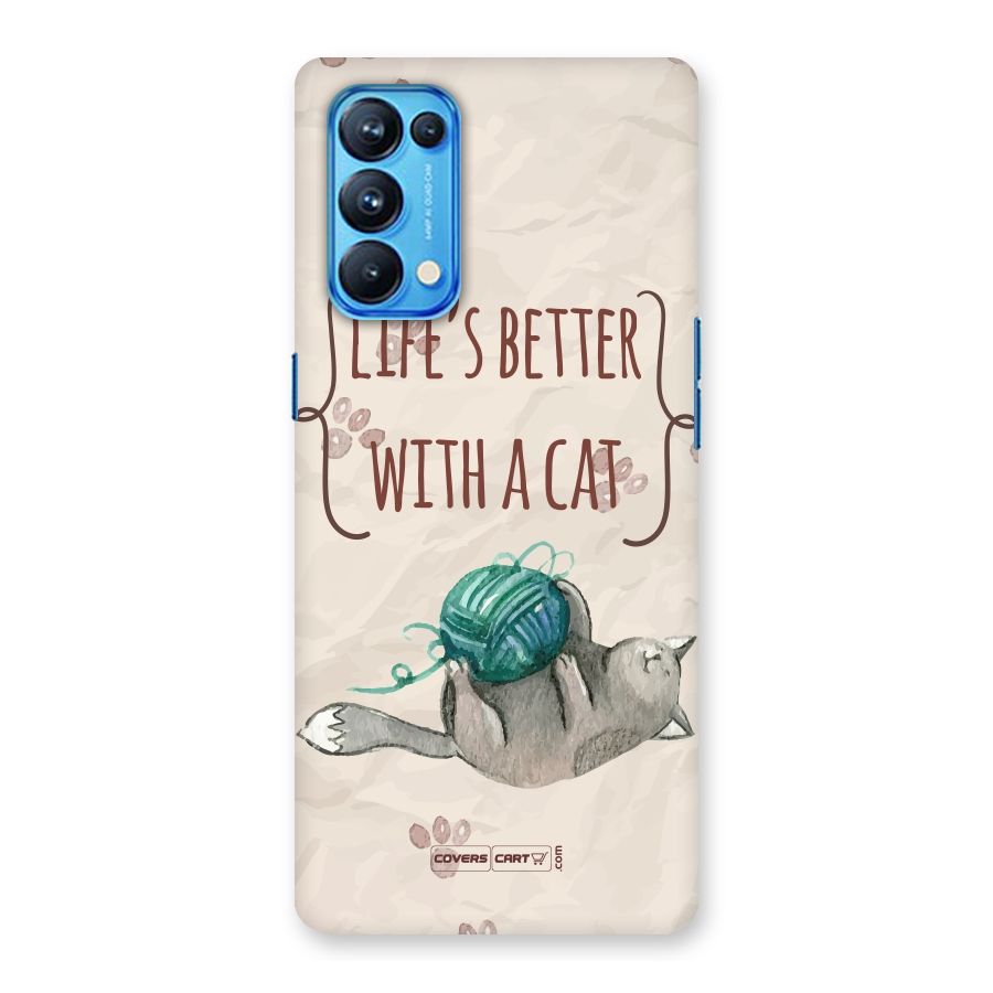 Cute Cat Back Case for Oppo Reno5 Pro 5G
