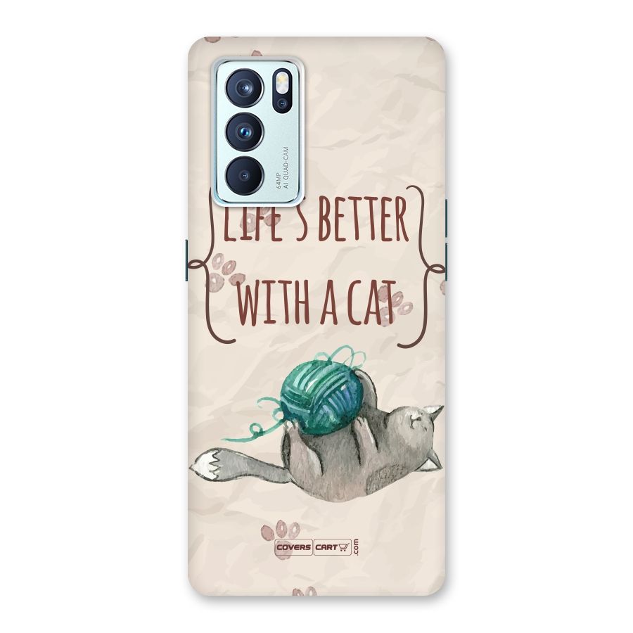Cute Cat Back Case for Oppo Reno6 Pro 5G