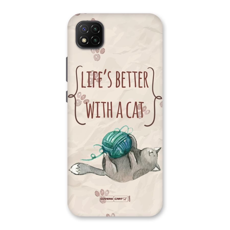 Cute Cat Back Case for Poco C3