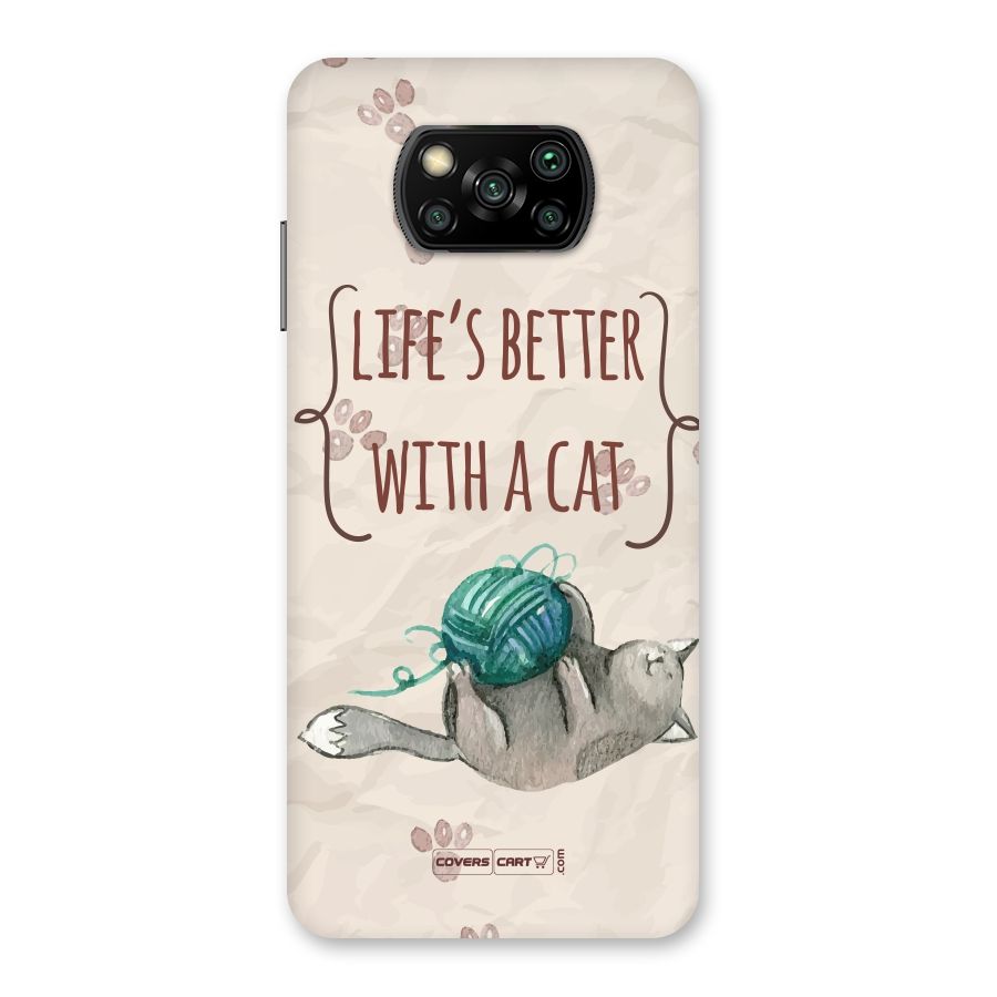Cute Cat Back Case for Poco X3