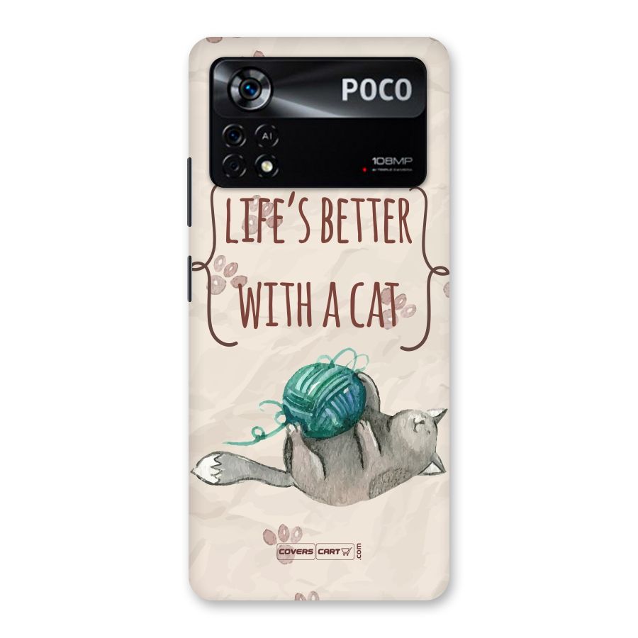 Cute Cat Back Case for Poco X4 Pro 5G