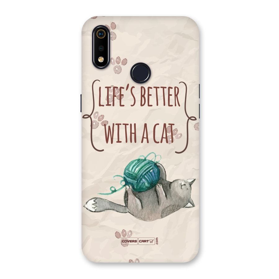 Cute Cat Back Case for Realme 3i