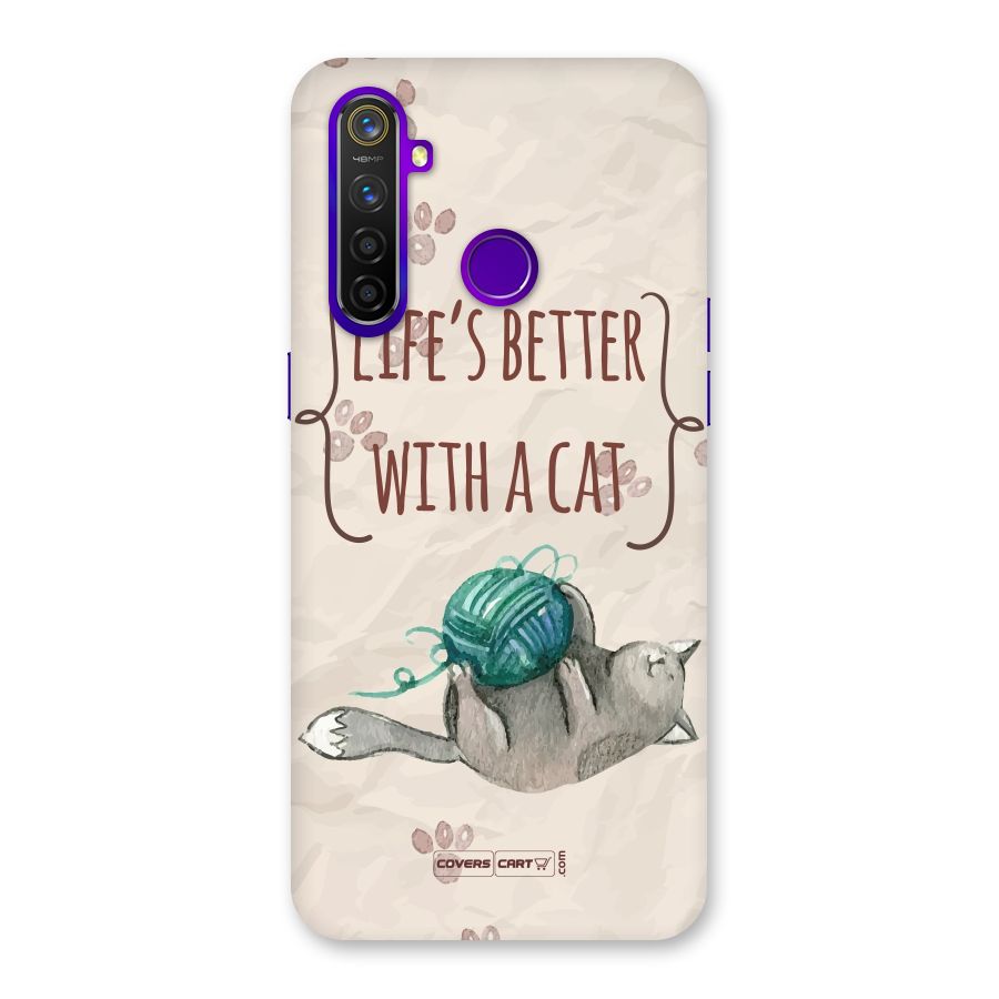 Cute Cat Back Case for Realme 5 Pro