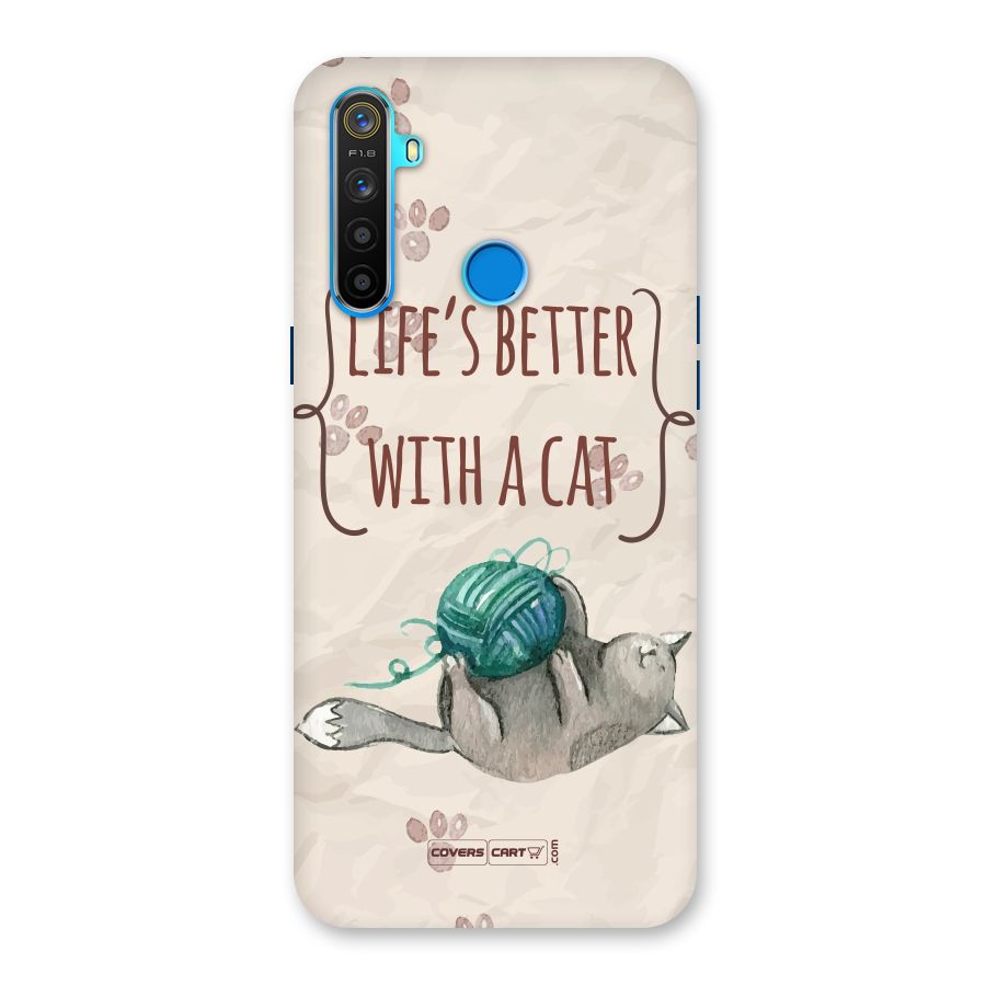 Cute Cat Back Case for Realme 5s
