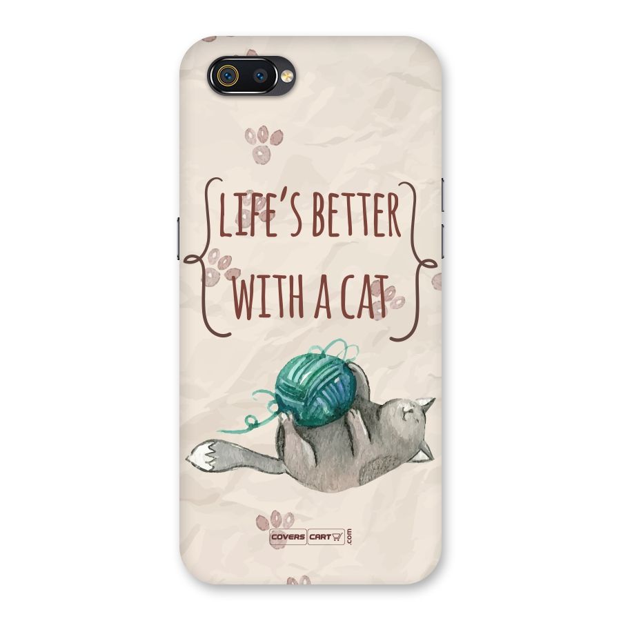 Cute Cat Back Case for Realme C2
