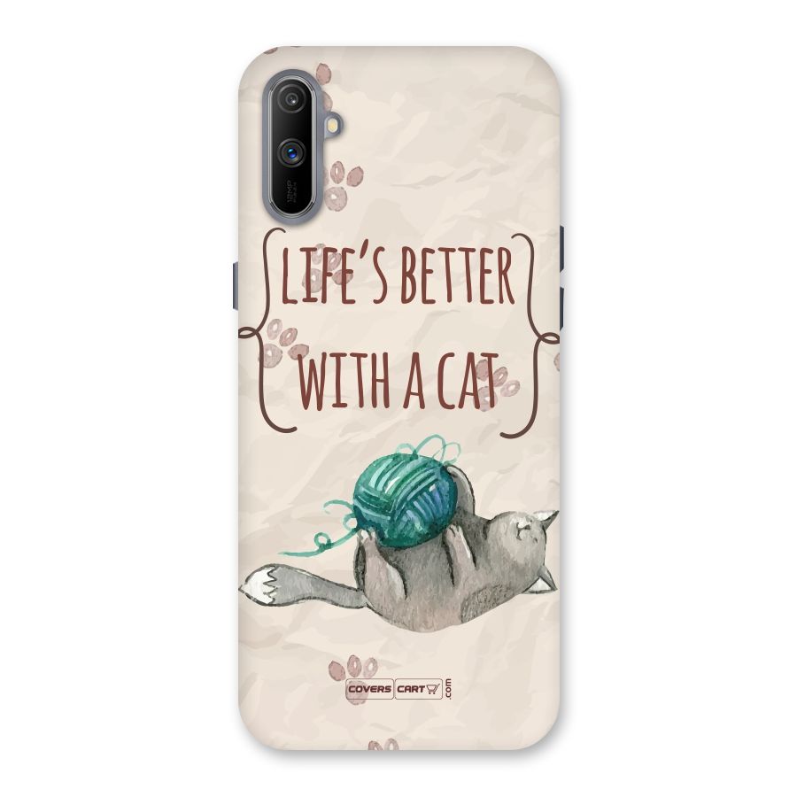 Cute Cat Back Case for Realme C3
