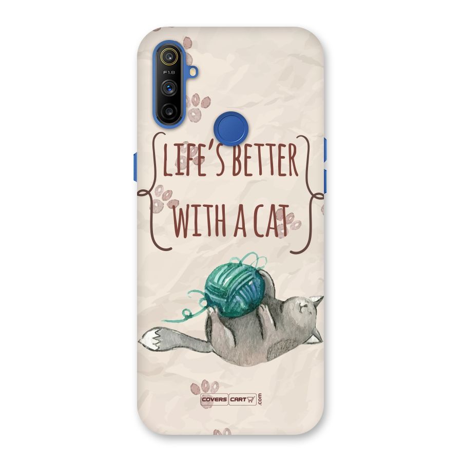 Cute Cat Back Case for Realme Narzo 10A