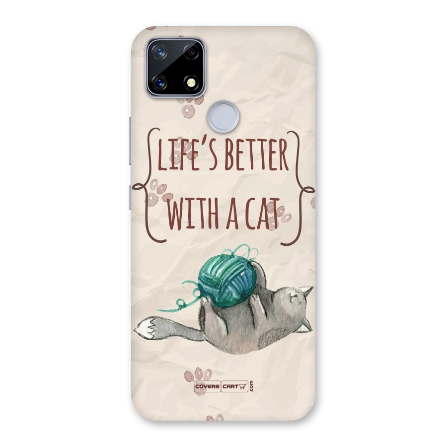 Cute Cat Back Case for Realme Narzo 20