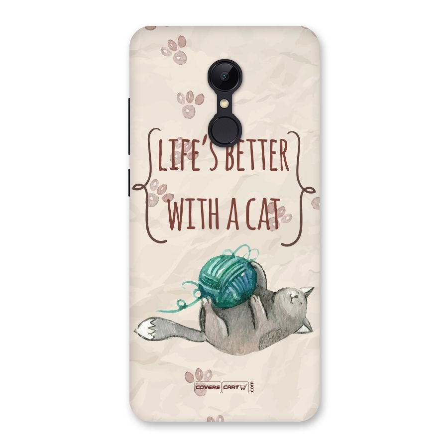 Cute Cat Back Case for Redmi 5