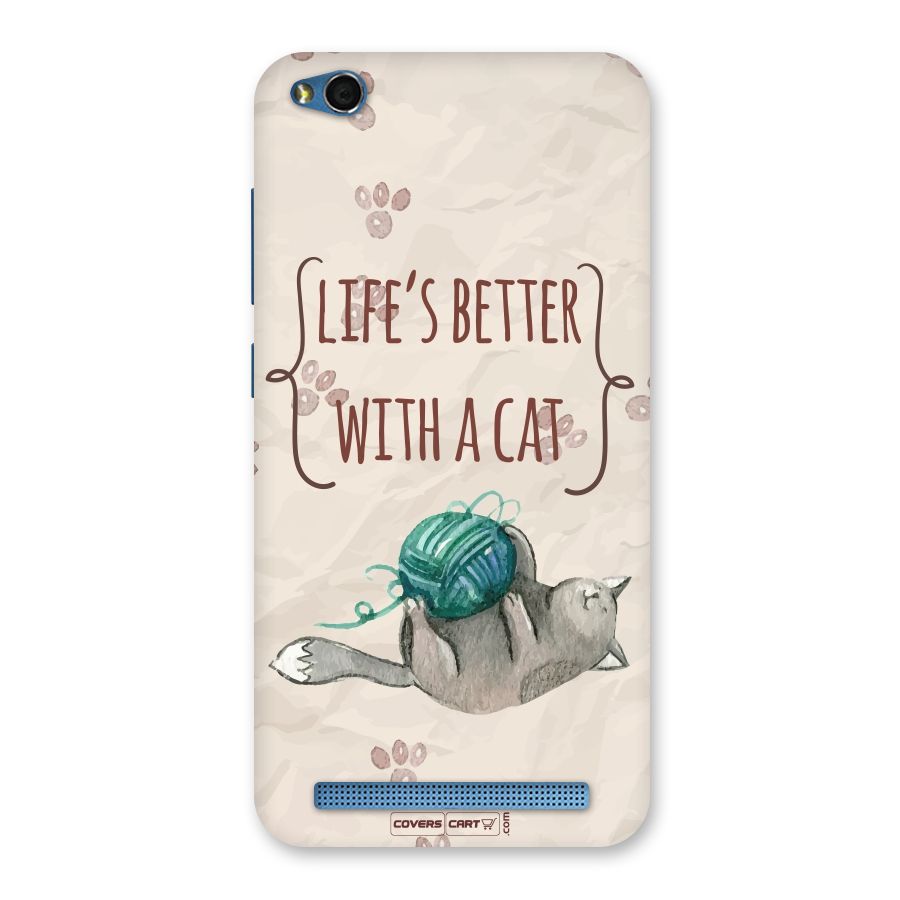 Cute Cat Back Case for Redmi 5A