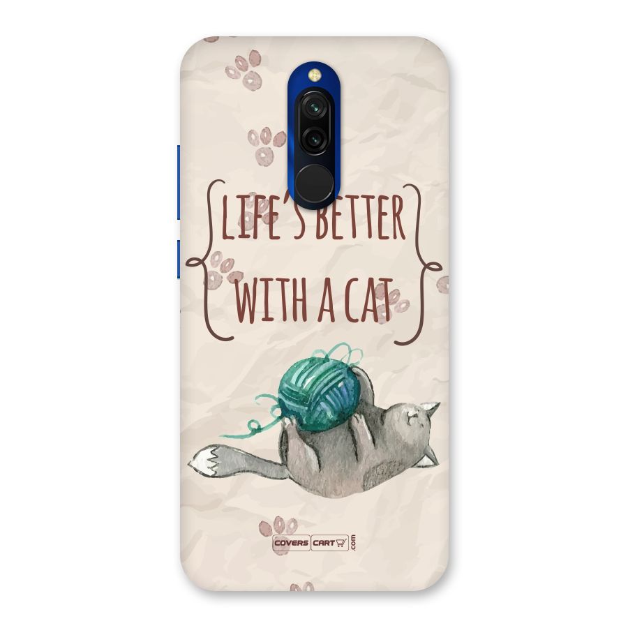 Cute Cat Back Case for Redmi 8