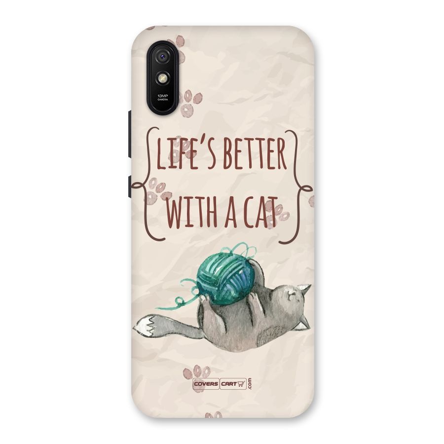 Cute Cat Back Case for Redmi 9i
