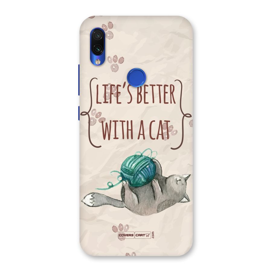Cute Cat Back Case for Redmi Note 7S