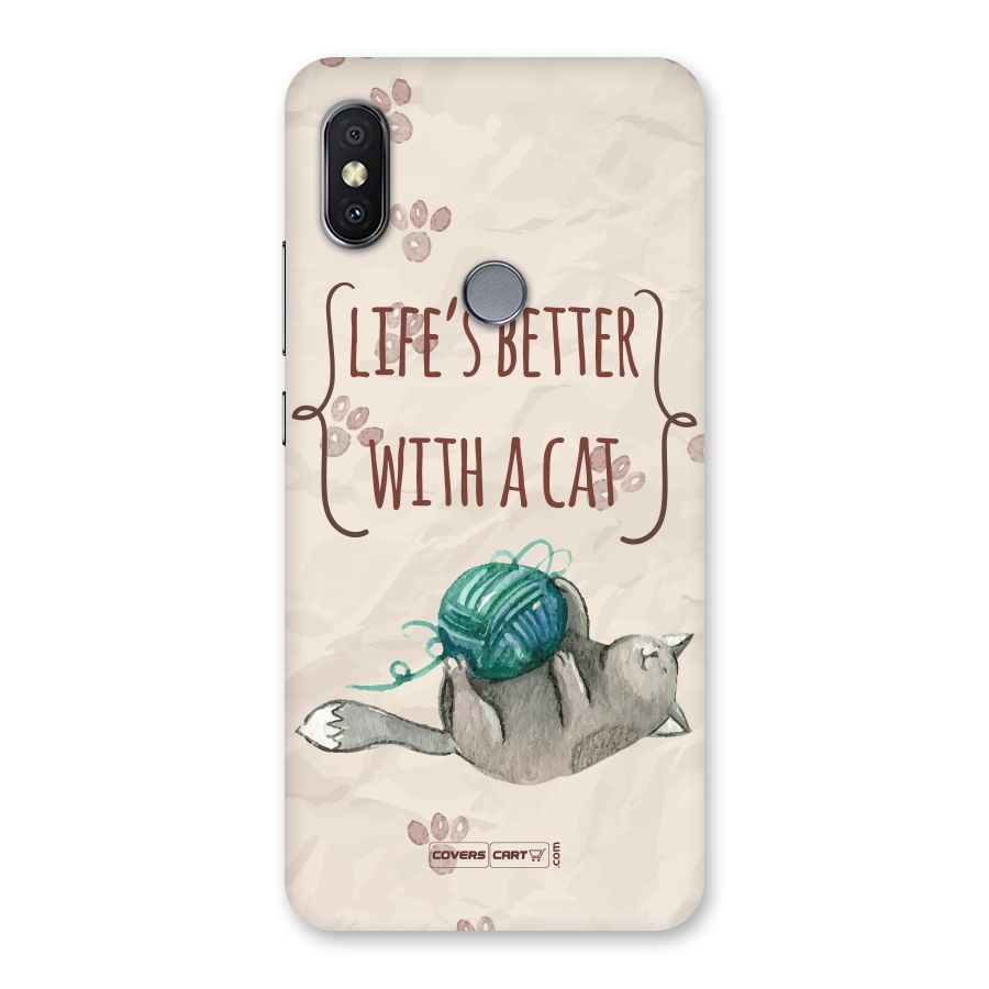 Cute Cat Back Case for Redmi Y2