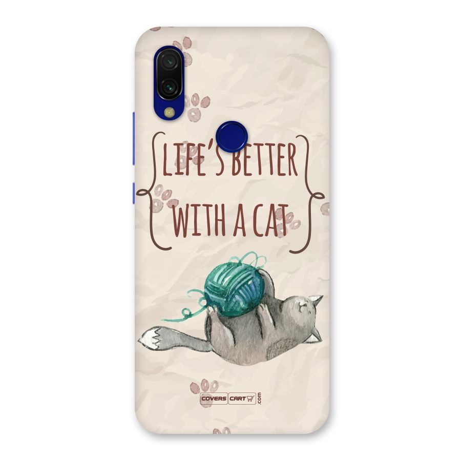 Cute Cat Back Case for Redmi Y3