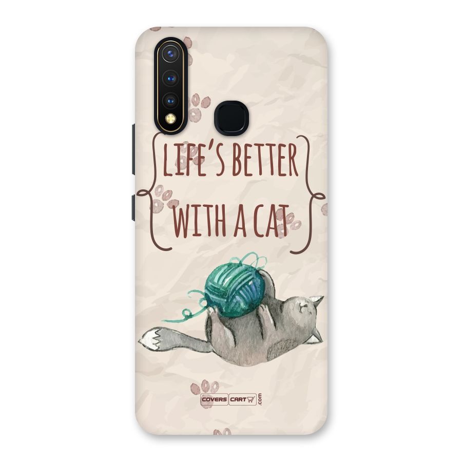 Cute Cat Back Case for Vivo U20