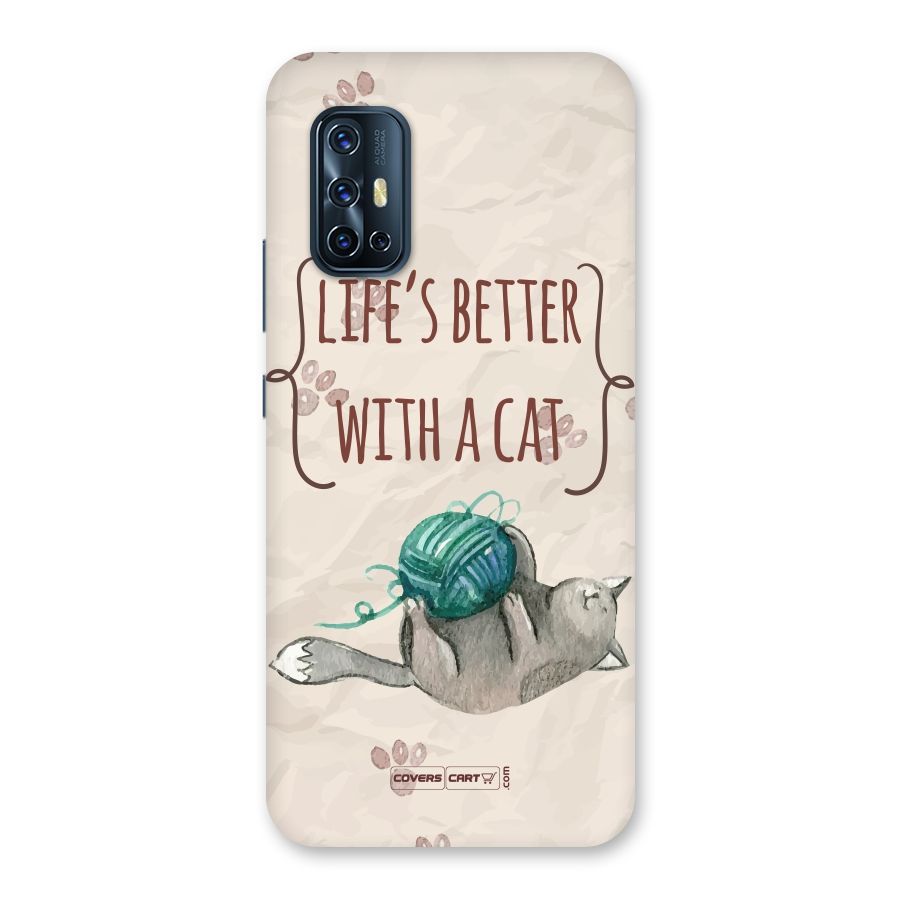 Cute Cat Back Case for Vivo V17
