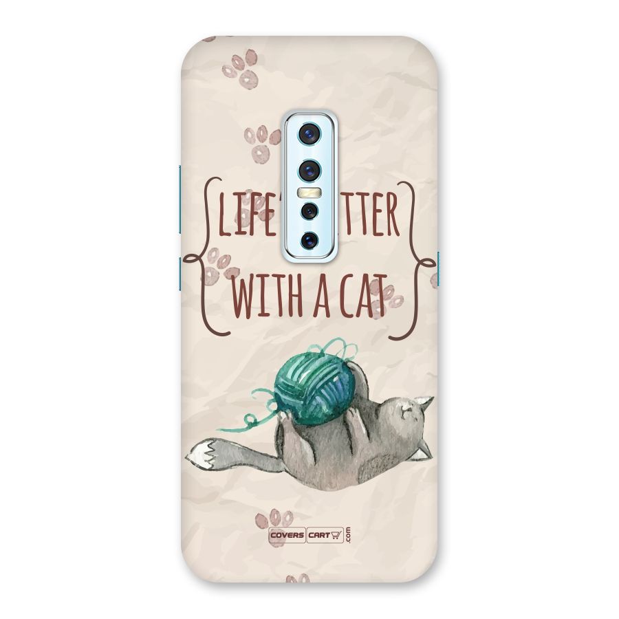 Cute Cat Back Case for Vivo V17 Pro