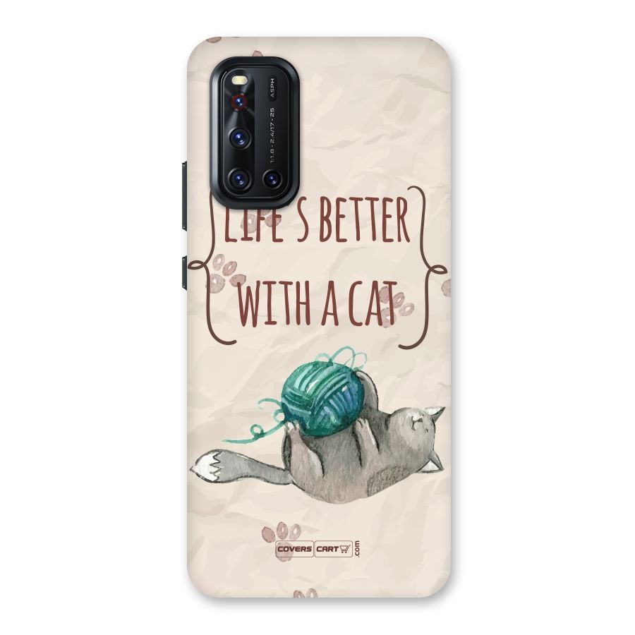 Cute Cat Back Case for Vivo V19