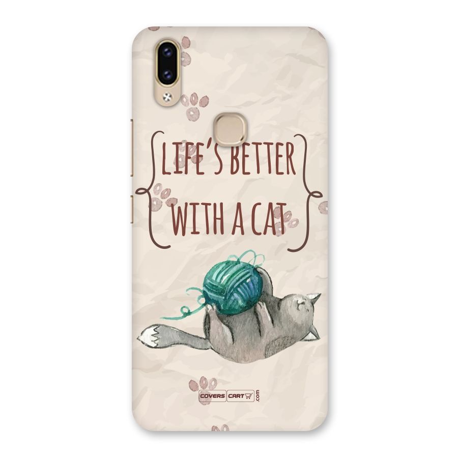 Cute Cat Back Case for Vivo V9 Youth