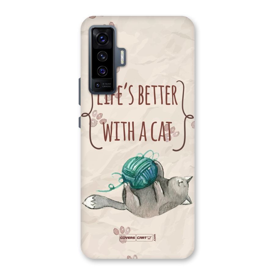 Cute Cat Back Case for Vivo X50