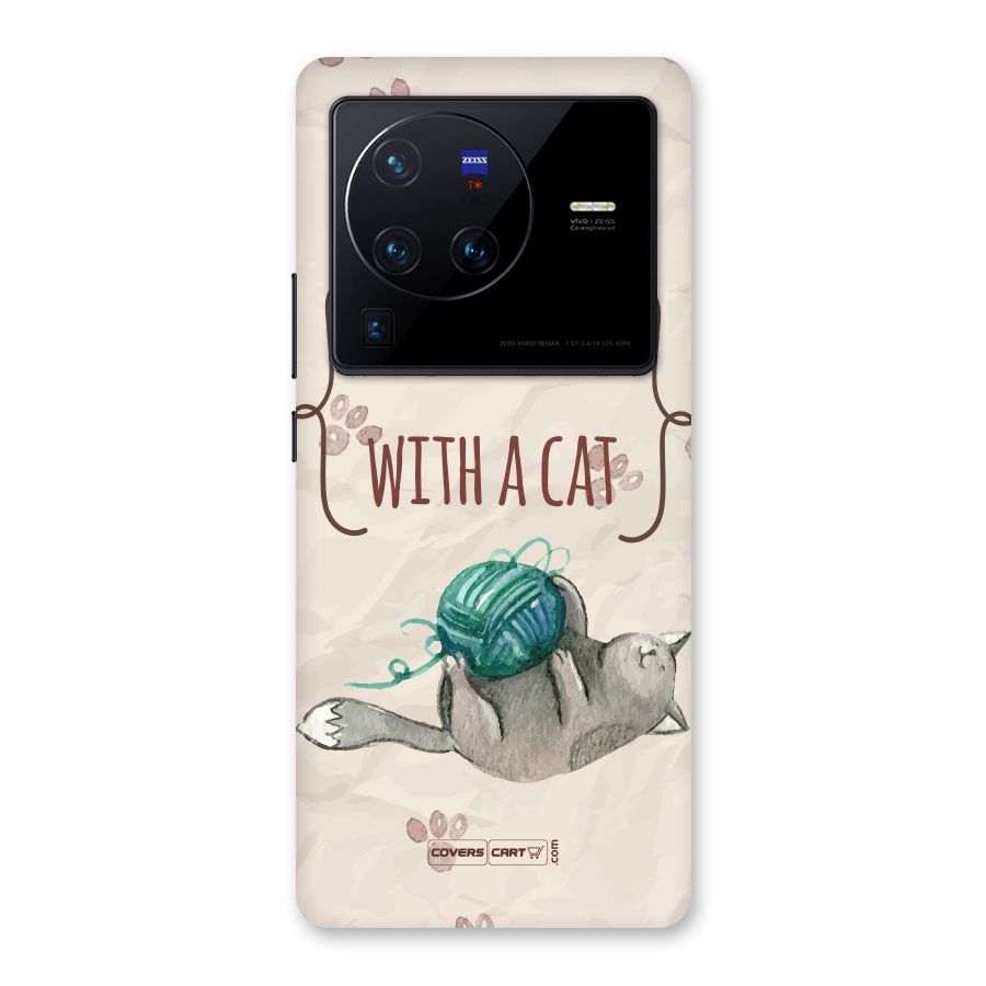 Cute Cat Back Case for Vivo X80 Pro