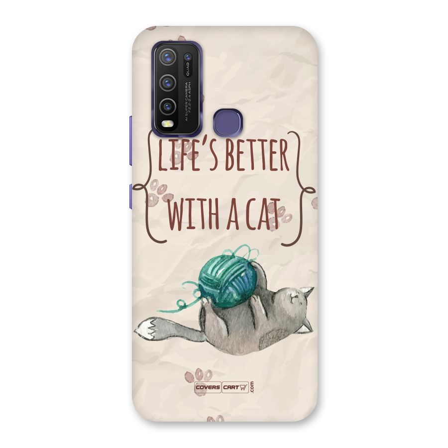 Cute Cat Back Case for Vivo Y50