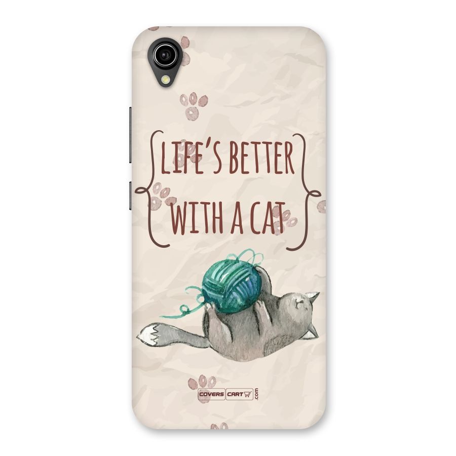 Cute Cat Back Case for Vivo Y90