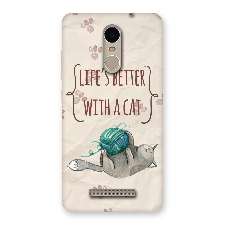 Cute Cat Back Case for Xiaomi Redmi Note 3