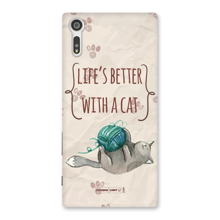 Cute Cat Back Case for Xperia XZ
