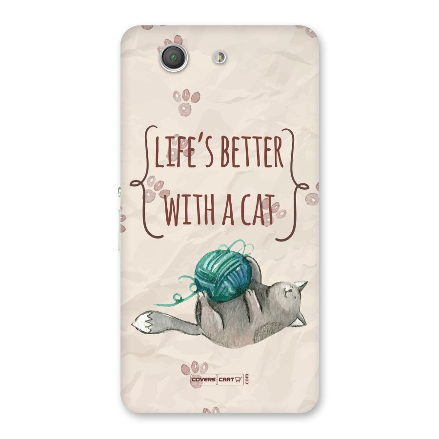 Cute Cat Back Case for Xperia Z3 Compact